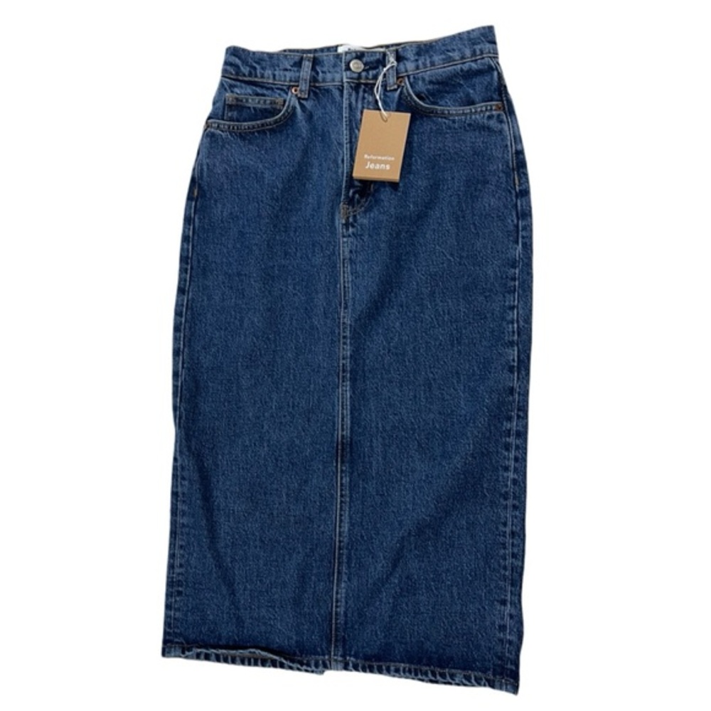 Reformation Jeans High-Rise Denim Skirt - Size 26 - NWT